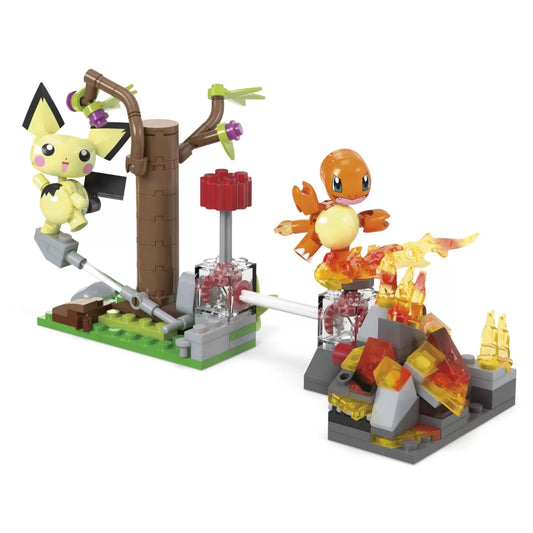 POKEMON MEGA SET DE CONSTRUCTIE FORAJELE FORESTIERE ALE LUI PICHU, POKEMON