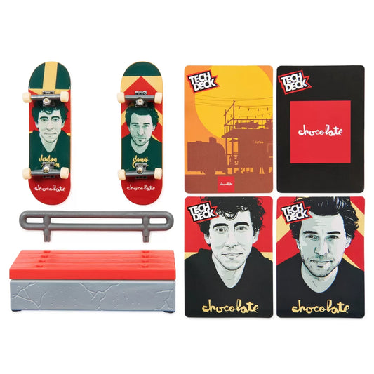 TECH DECK PACHET CU OBSTACOL FINGERBOARD JAMES, TECH DECK