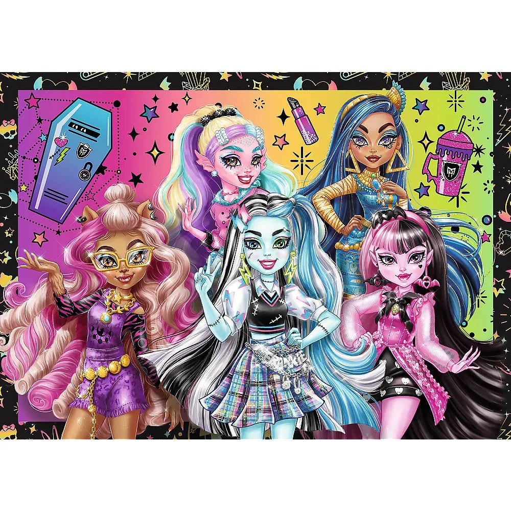 PUZZLE TREFL 4IN1 MONSTER HIGH O ZI ELECTRIZANTA , TREFL 4IN1