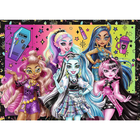 PUZZLE TREFL 4IN1 MONSTER HIGH O ZI ELECTRIZANTA , TREFL 4IN1