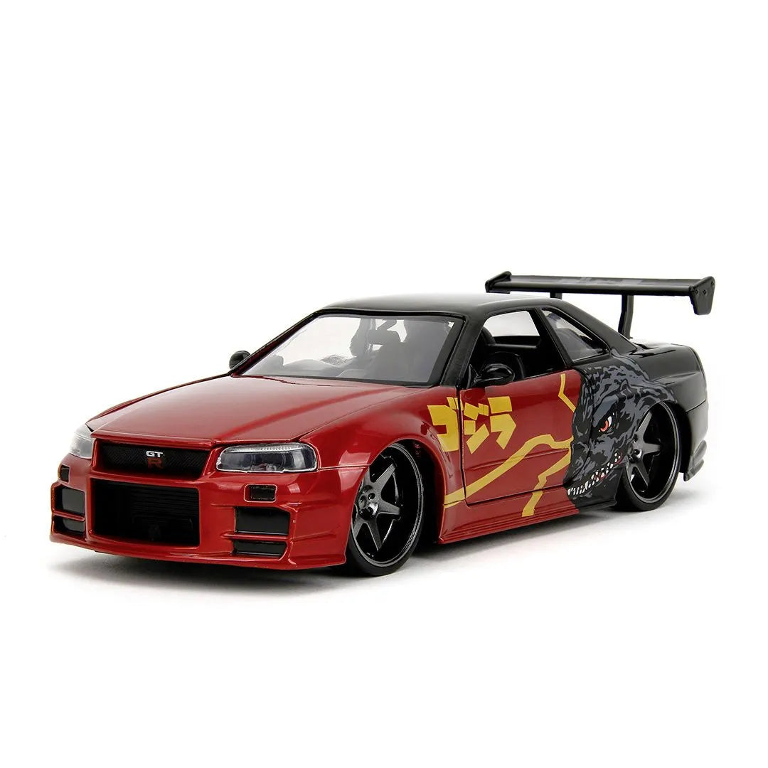 JADA GODZILLA MASINUTA METALICA NISSAN SKYLINE GTR SCARA 1 LA 24, JADATOYS