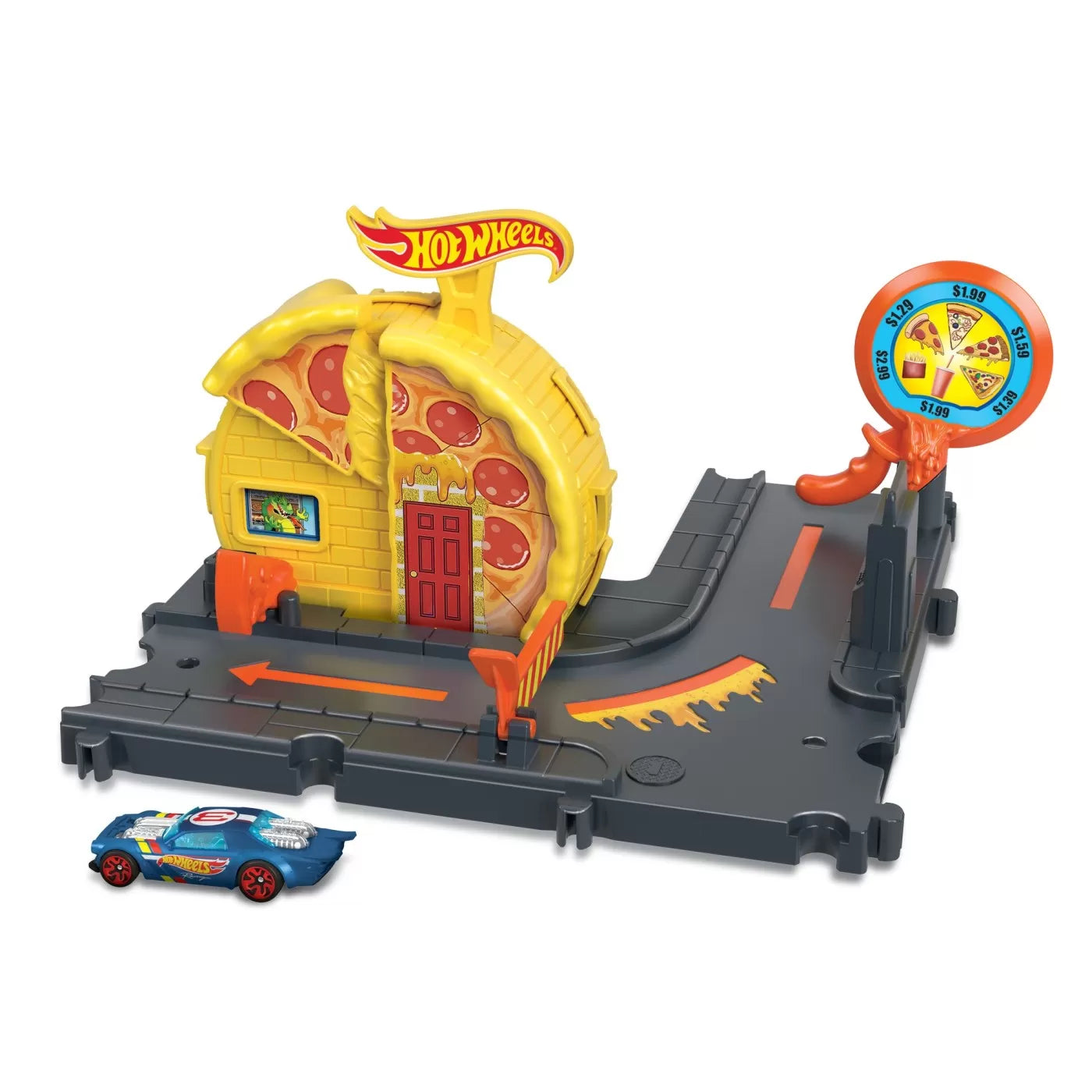 HOT WHEELS CITY EXPLORER SPEEDY PIZZA PICK UP, HOT WHEELS - CITY