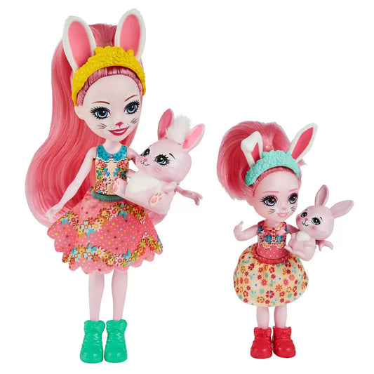ENCHANTIMALS SET PAPUSI SURORI SI ANIMALUTELE LOR  BREE BUNNY SI TWIST SI BEDELIA BUNNY SI TAPPY, ENCHANTIMALS - SET