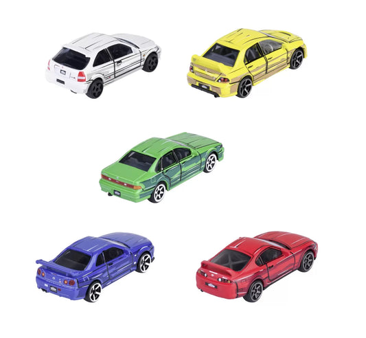 MAJORETTE JAPAN SERIES SET 5 MASINUTE SCARA 1:64, MAJORETTE