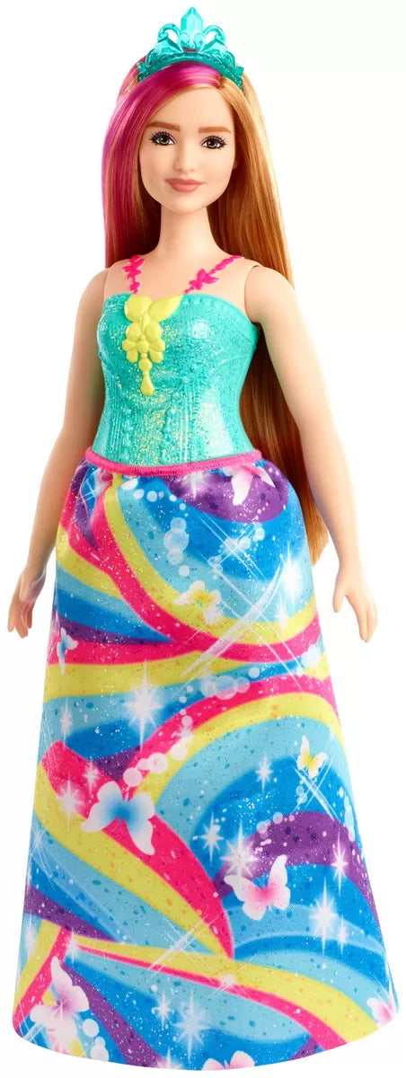BARBIE PAPUSA PRINTESA DREAMTOPIA CU CORONITA ALBASTRA, BARBIE - DREAMTOPIA