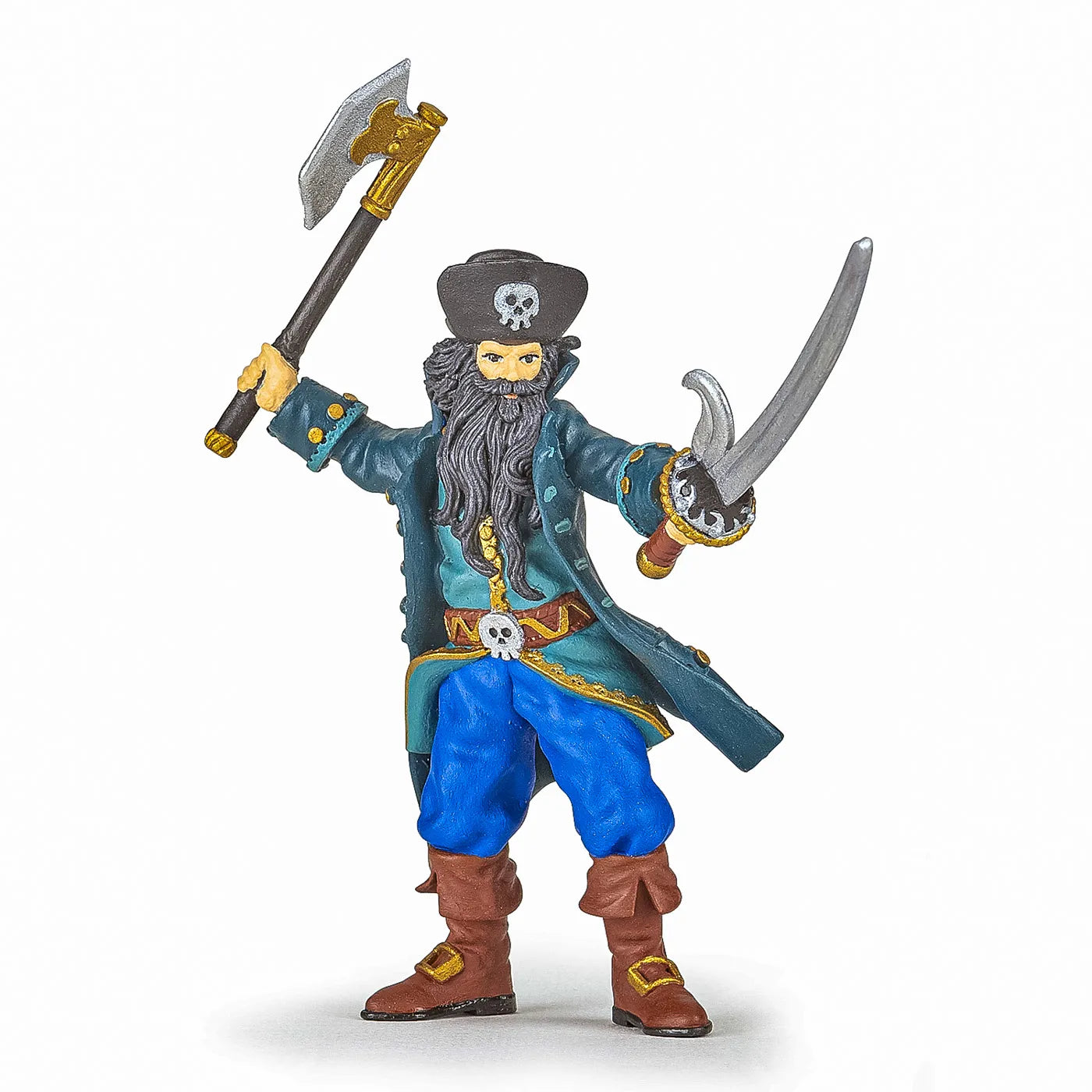 PAPO FIGURINA PIRAT BARBA NEAGRA, PIRATI SI CORSARI