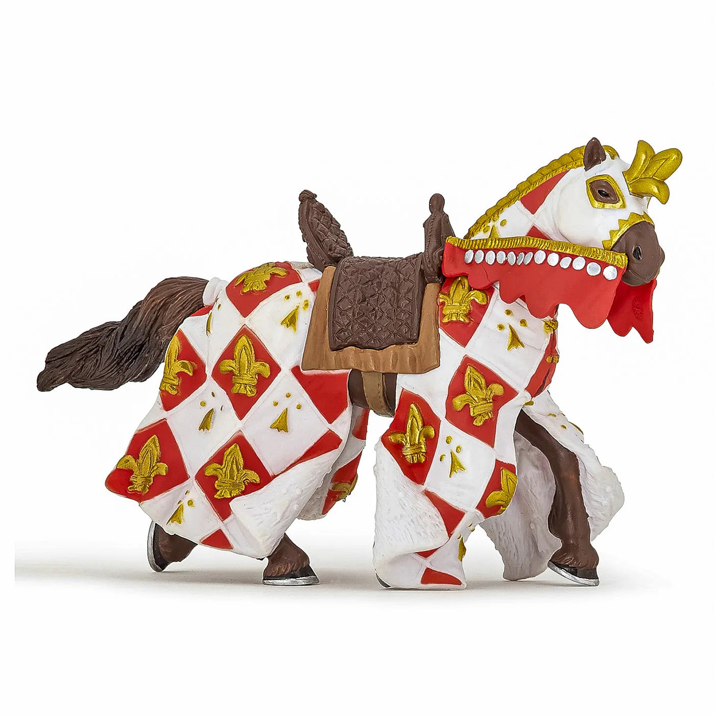 PAPO FIGURINA CAL CRIN ALB, PERSONAJE MEDIEVALE FANTASTICE