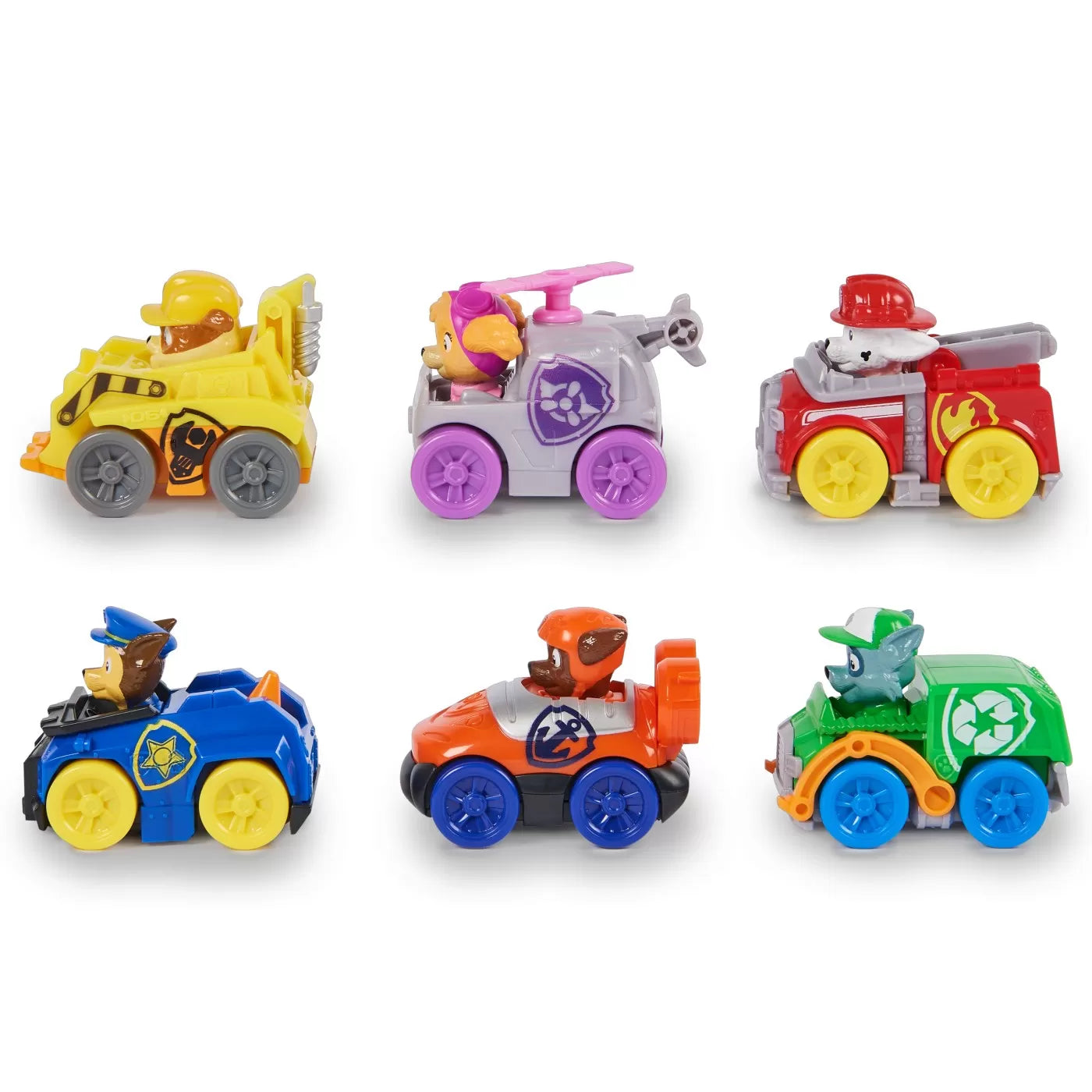 PATRULA CATELUSILOR PUP SQUAD RACERS PACHET CADOU 6 VEHICULE DE BAZA, PATRULA CATELUSILOR