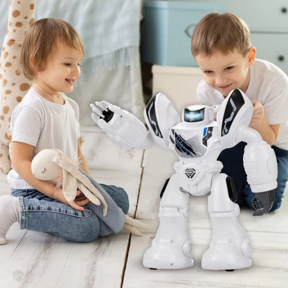 ROBOT ELECTRONIC ROBO BLAST ALB, SILVERLIT