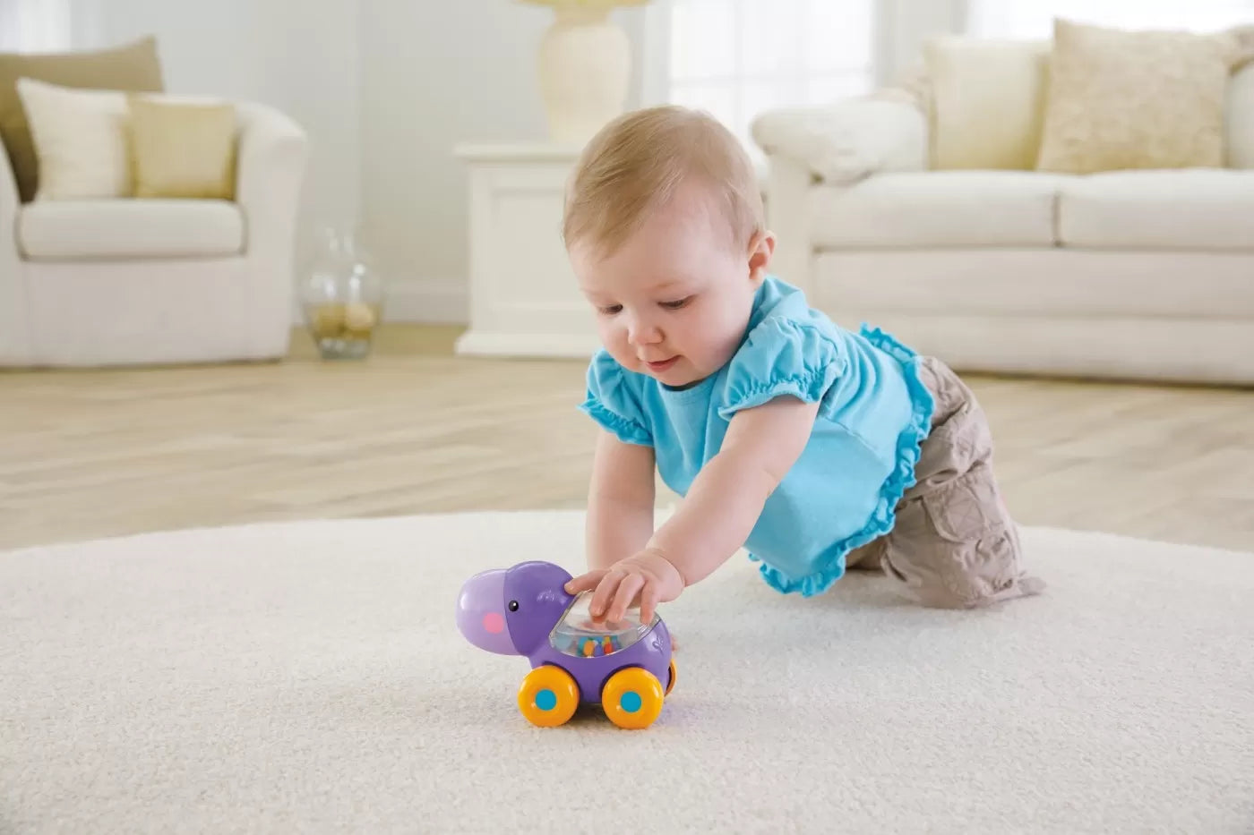 FISHER PRICE JUCARIE APASA SI MERGI HIPOPOTAM, FISHER PRICE - INFANT