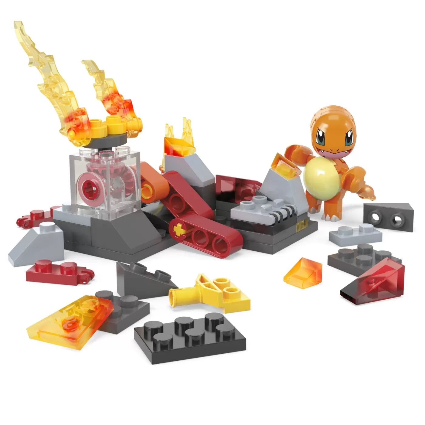 POKEMON MEGA SET DE CONSTRUCTIE ROATA DE FOC A LUI CHARMANDER, POKEMON