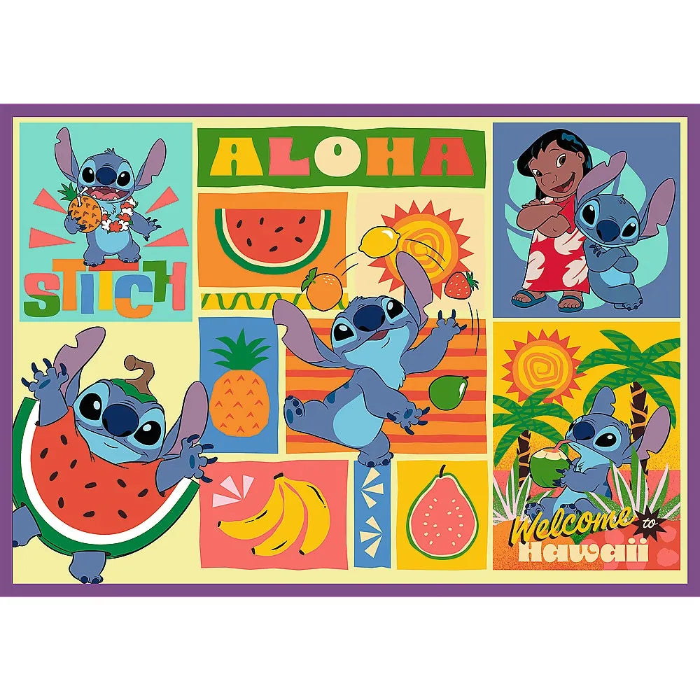 PUZZLE TREFL 4X250 DISNEY UIMITORUL STITCH, TREFL 4X250