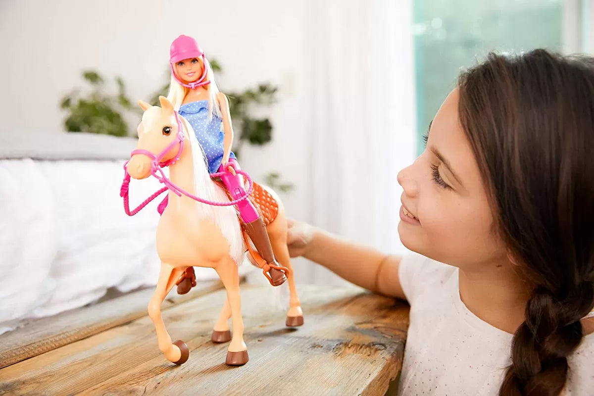 BARBIE SET PAPUSA CU CAL, BARBIE - I CAN BE