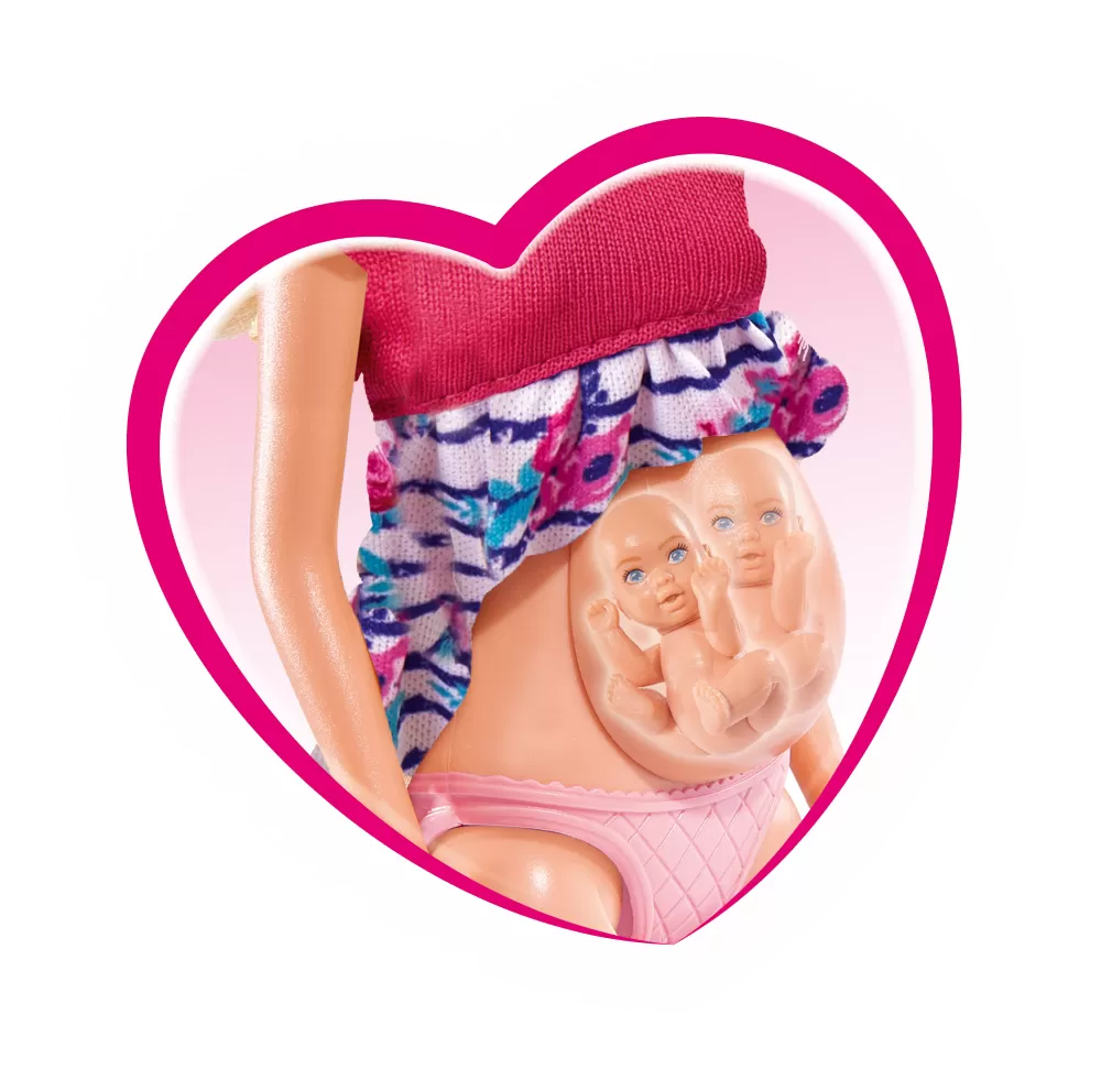 PAPUSA STEFFI CU GEMENI SI ACCESORII, STEFFI LOVE
