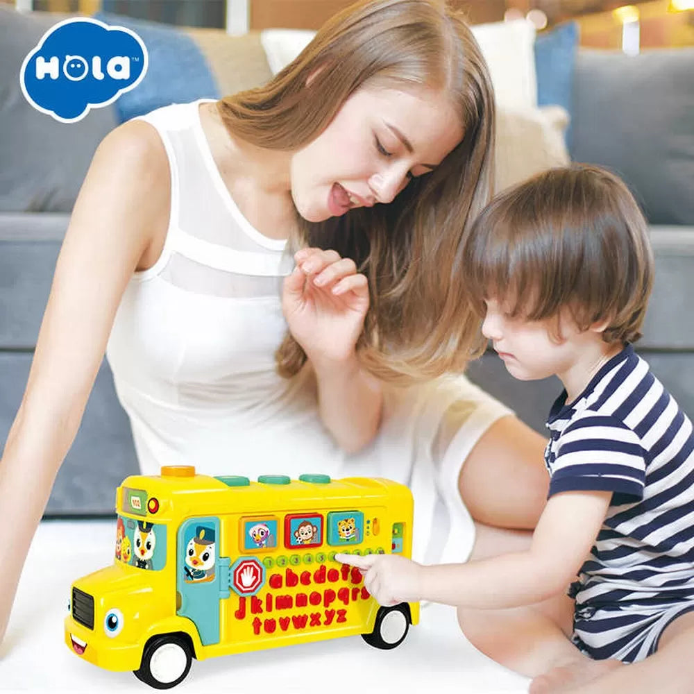 AUTOBUZ SCOLAR EDUCATIV CU SUNETE SI LUMINI, HOLA