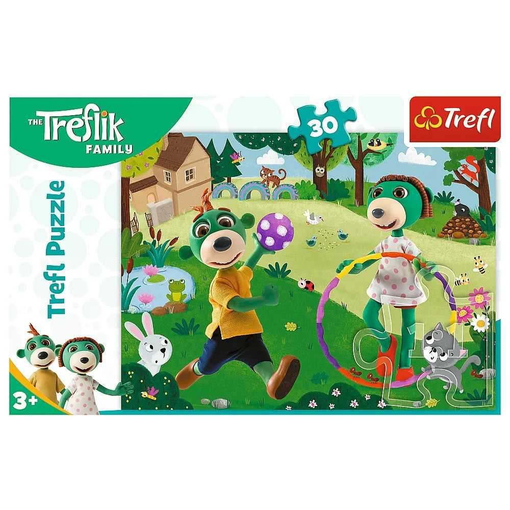 PUZZLE TREFL 30 FAMILIA TREFELIK ORA DE JOACA, TREFL 30P