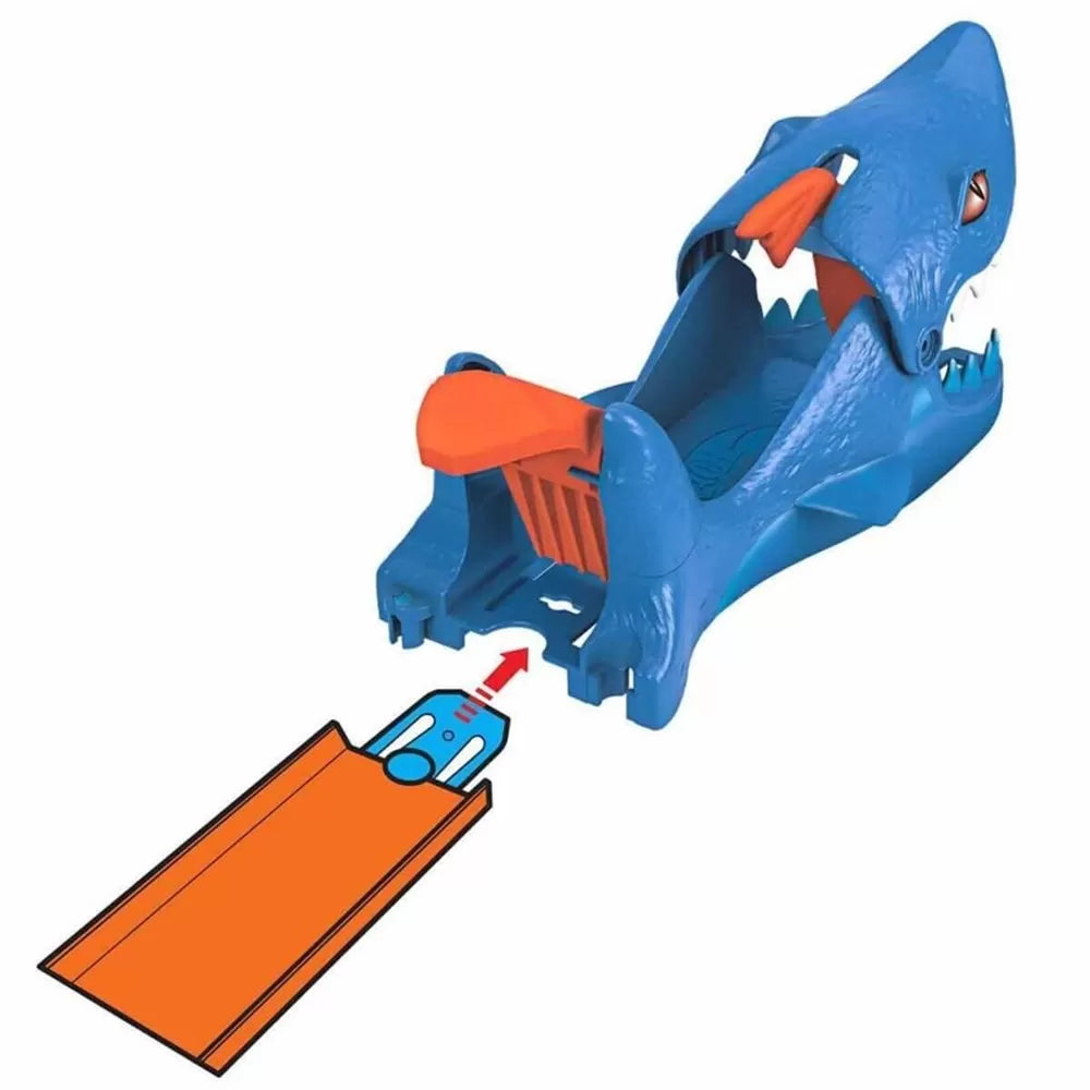 HOT WHEELS GAMA CITY SHARK LANSATOR, HOT WHEELS - CITY