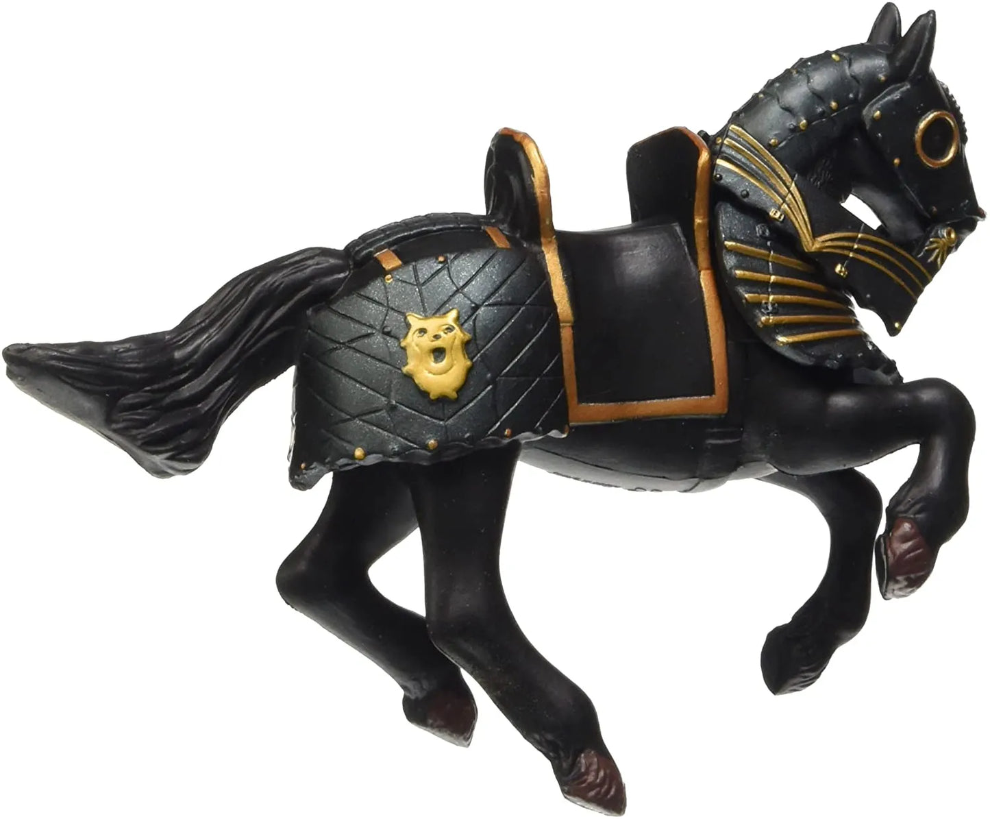 PAPO FIGURINA CAL NEGRU IN ARMURA, PERSONAJE MEDIEVALE FANTASTICE
