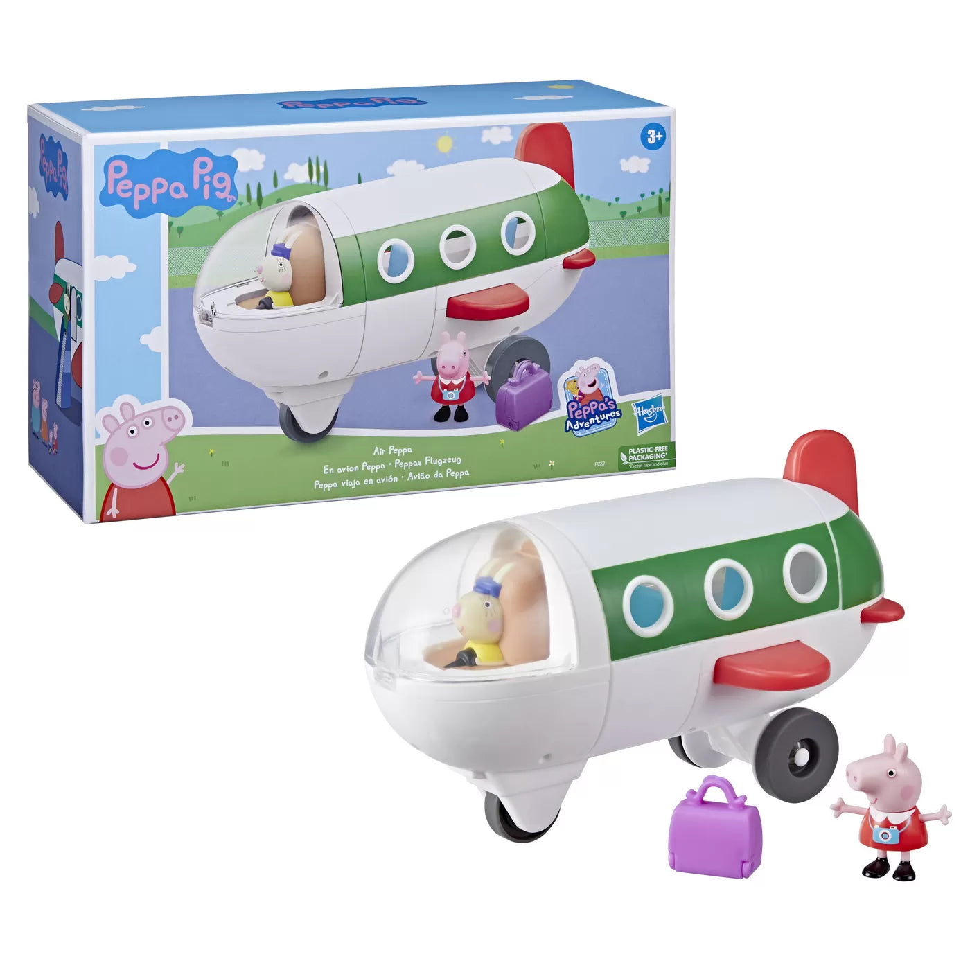 PEPPA PIG SET MERGEM CU AVIONUL , PEPPA PIG