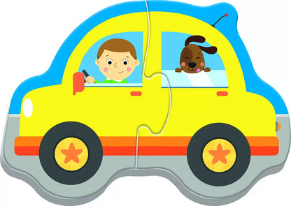 PUZZLE TREFL BABY CLASIC VEHICULE PENTRU TRANSPORT 8 PIESE, TREFL BABY