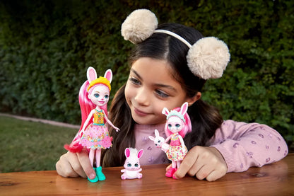 ENCHANTIMALS SET PAPUSI SURORI SI ANIMALUTELE LOR  BREE BUNNY SI TWIST SI BEDELIA BUNNY SI TAPPY, ENCHANTIMALS - SET