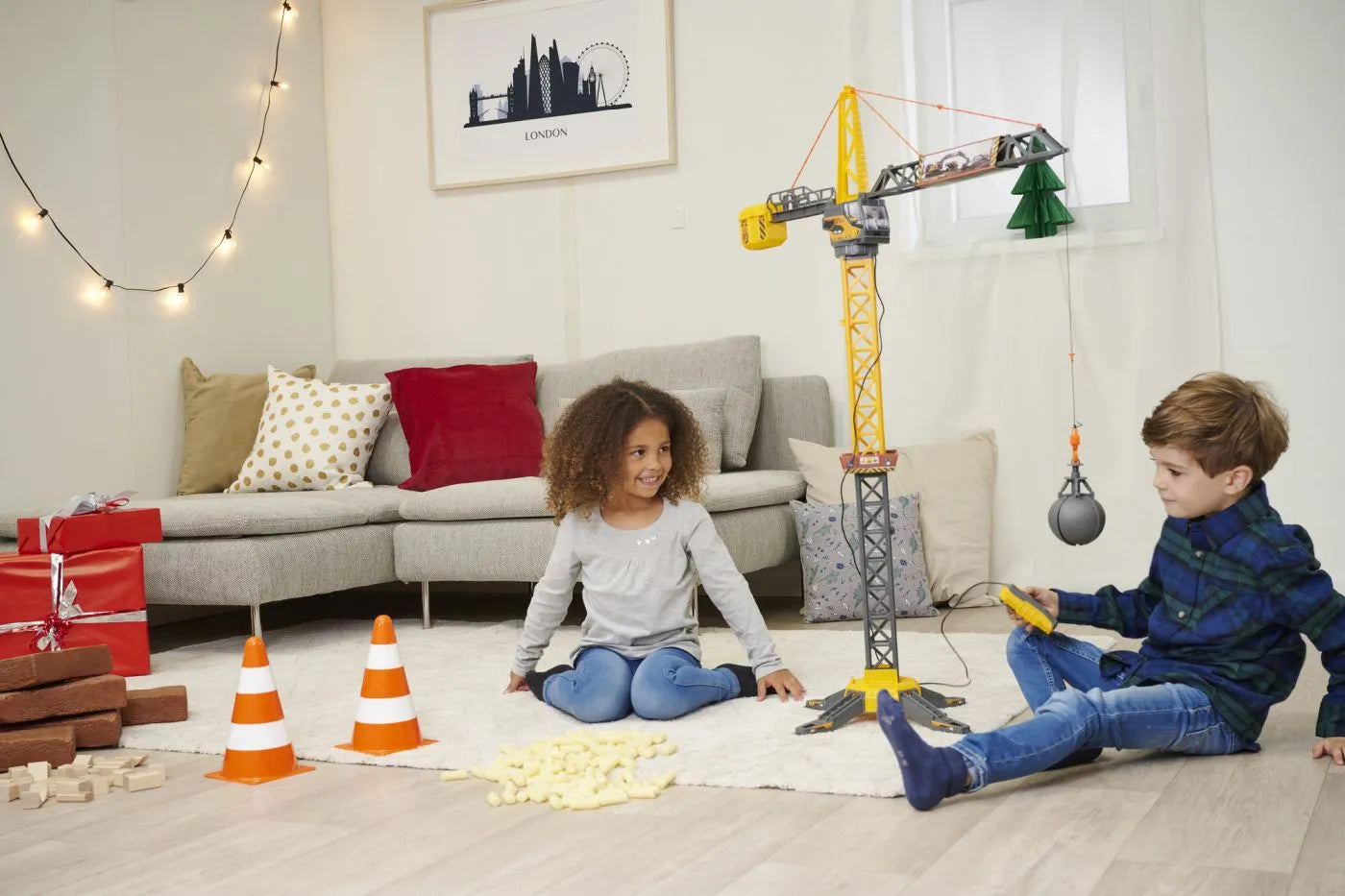 DICKIE MACARA MIGHTY CRANE 110CM ROTATIE 360 CU TELECOMANDA, DICKIE