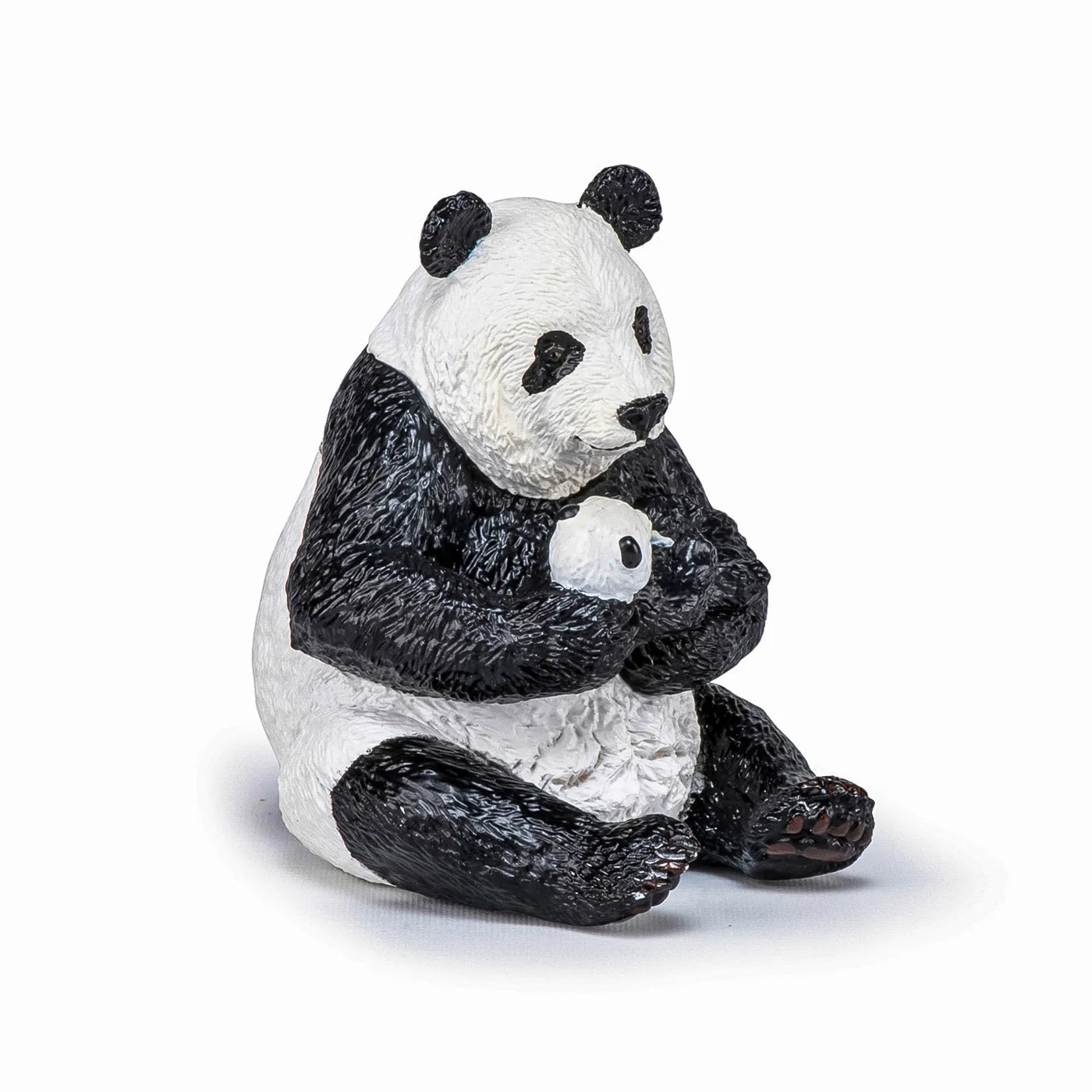 PAPO FIGURINA URS PANDA SEZAND CU PUI IN BRATE, ANIMALE SALBATICE