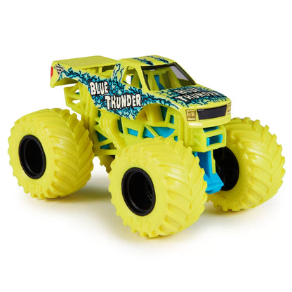 MONSTER JAM MASINUTA METALICA BLUE THUNDER SCARA 1 LA 64, MONSTER JAM