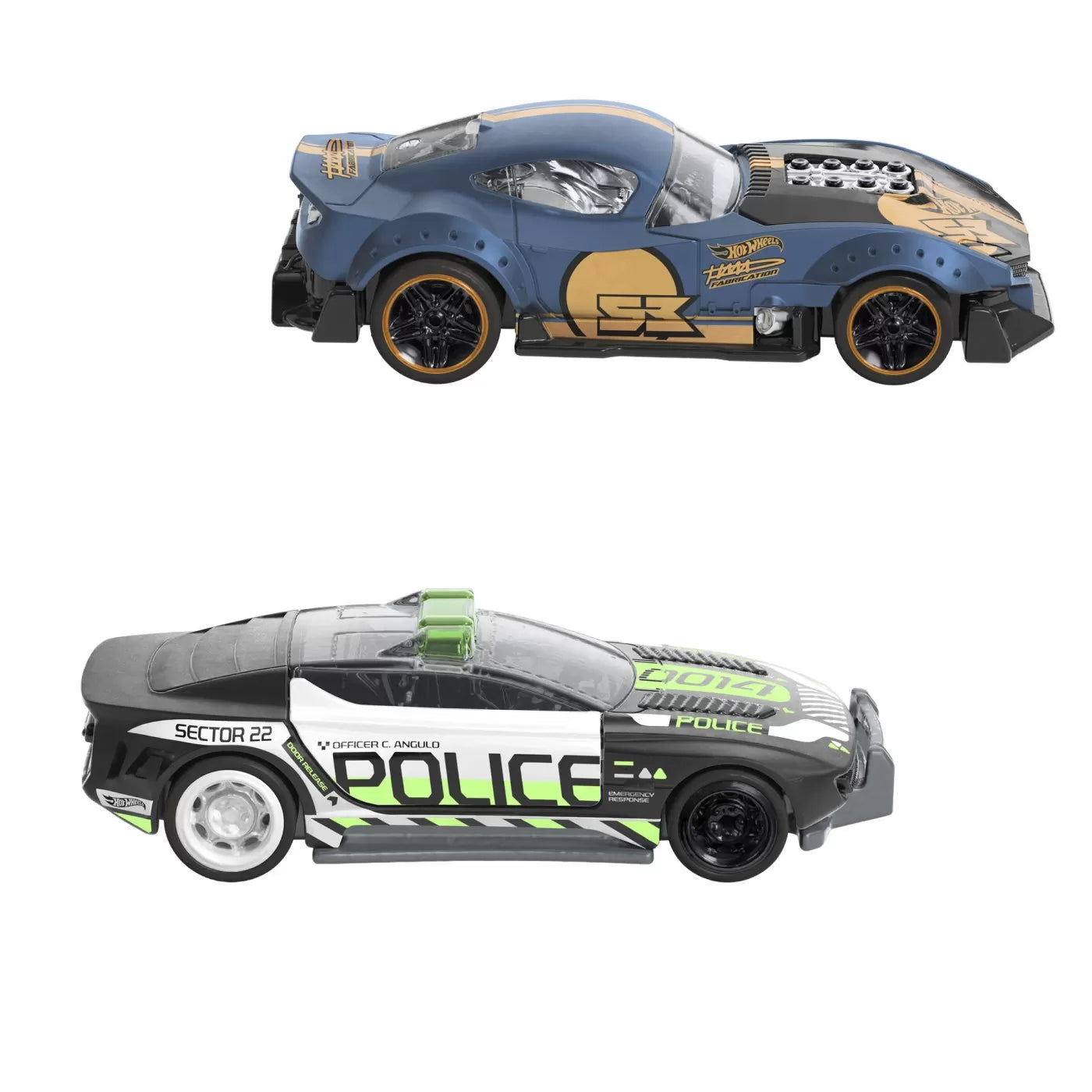 HOT WHEELS SET 2 MASINUTE METALICE PULL BACK MUSCLE AND BLOWN SI ALPHA PURSUIT 1:43, HOT WHEELS - VEHICULE