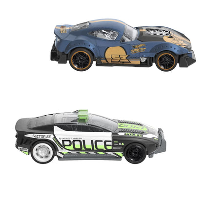 HOT WHEELS SET 2 MASINUTE METALICE PULL BACK MUSCLE AND BLOWN SI ALPHA PURSUIT 1:43, HOT WHEELS - VEHICULE
