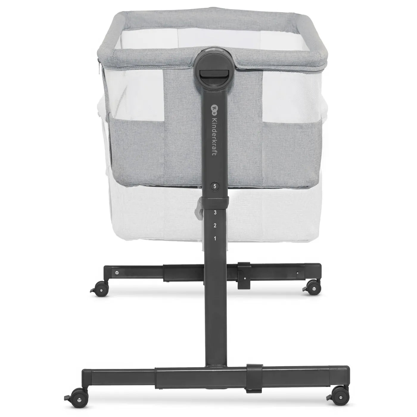 PATUT CO-SLEEPER KINDERKRAFT NESTE UP 2, GRI DESCHIS, KINDERKRAFT