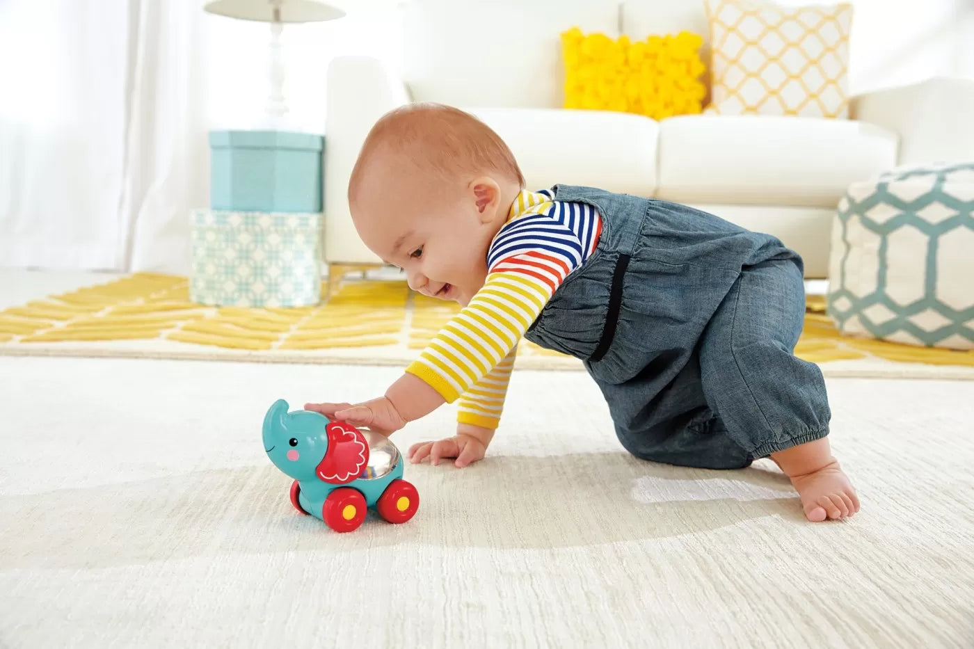 FISHER PRICE JUCARIE APASA SI MERGI ELEFANT, FISHER PRICE - INFANT