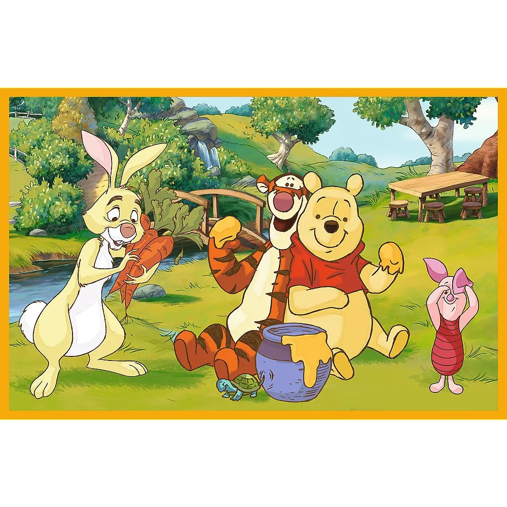 PUZZLE TREFL 2X24 DISNEY WINNIE THE POOH ZI DE JOACA CU WINNIE SI PRIETENII , TREFL 2X24