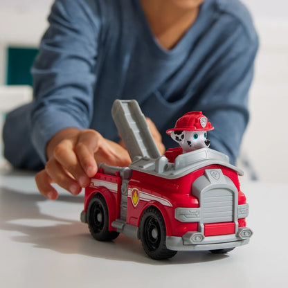 PATRULA CATELUSILOR SET VEHICUL DE BAZA MASINA DE POMPIERI SI FIGURINA MARSHALL, PATRULA CATELUSILOR