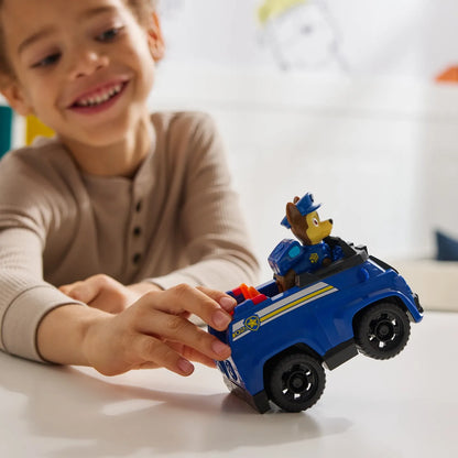 PATRULA CATELUSILOR SET VEHICUL DE BAZA PATROL CRUISER SI FIGURINA CHASE, PATRULA CATELUSILOR