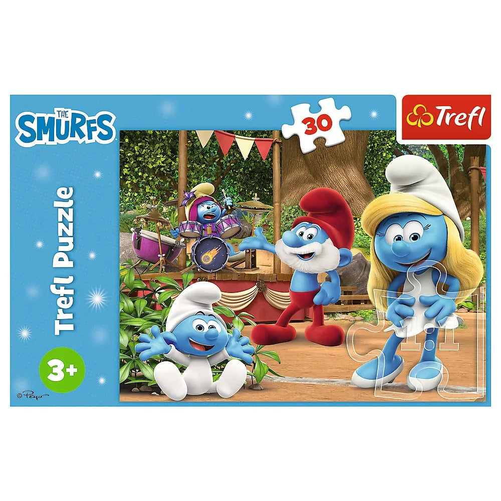 PUZZLE TREFL 30 STRUMFII STRUMFITA SI STRUMFII, TREFL 30P