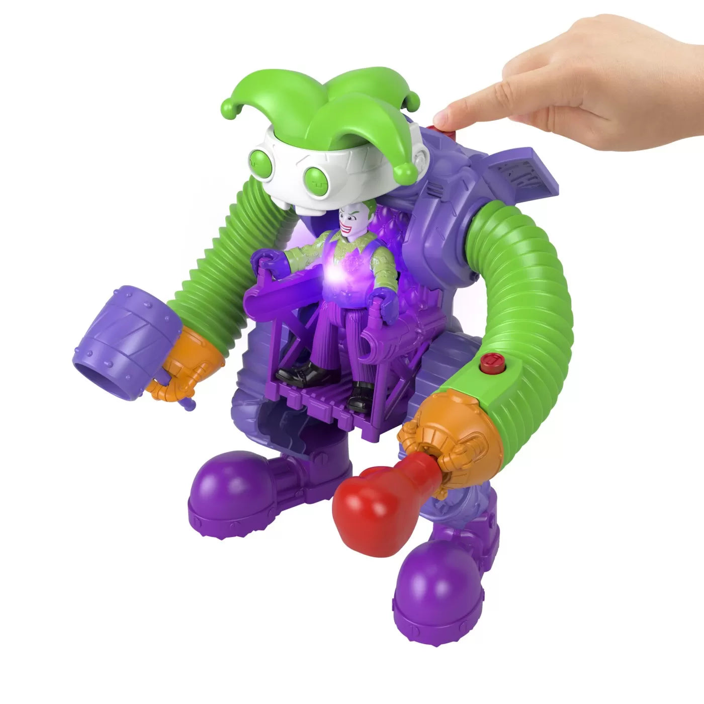 FISHER PRICE IMAGINEXT DC SUPER FRIENDS VEHICUL CU FIGURINA JOKER, FISHER PRICE - DC SUPER FRIENDS