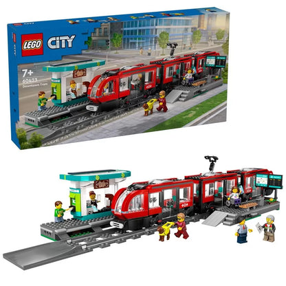 LEGO CITY TRAINS STATIE SI TRAMVAI IN CENTRUL ORASULUI 60423 , LEGO CITY
