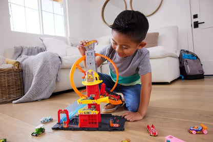 HOT WHEELS STATIA DE POMPIERI SUPER LOOP, HOT WHEELS - CITY