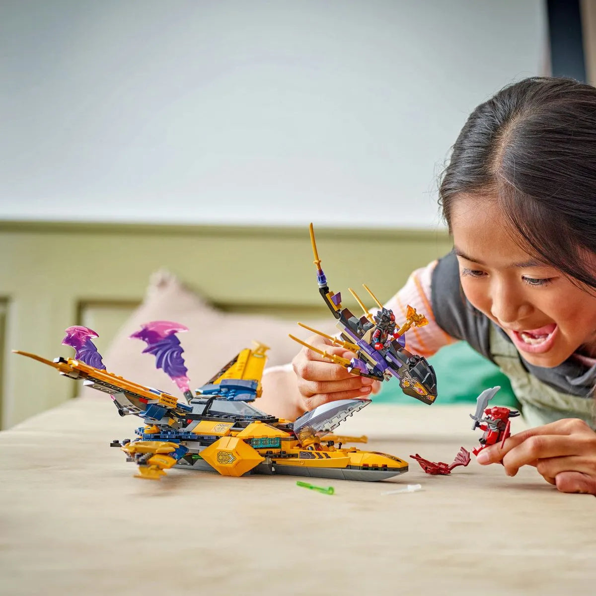 LEGO NINJAGO SUPERAVIONUL CU REACTIE AL LUI RAS SI ARIN 71833, LEGO NINJAGO
