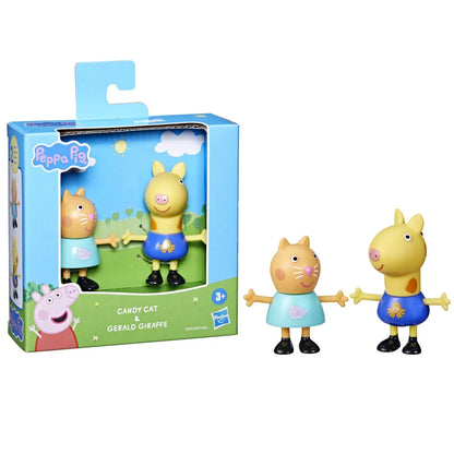 PEPPA PIG PRIETENI BUNI SET 2 FIGURINE PISICA CANDY SI GIRAFA GERALD, PEPPA PIG