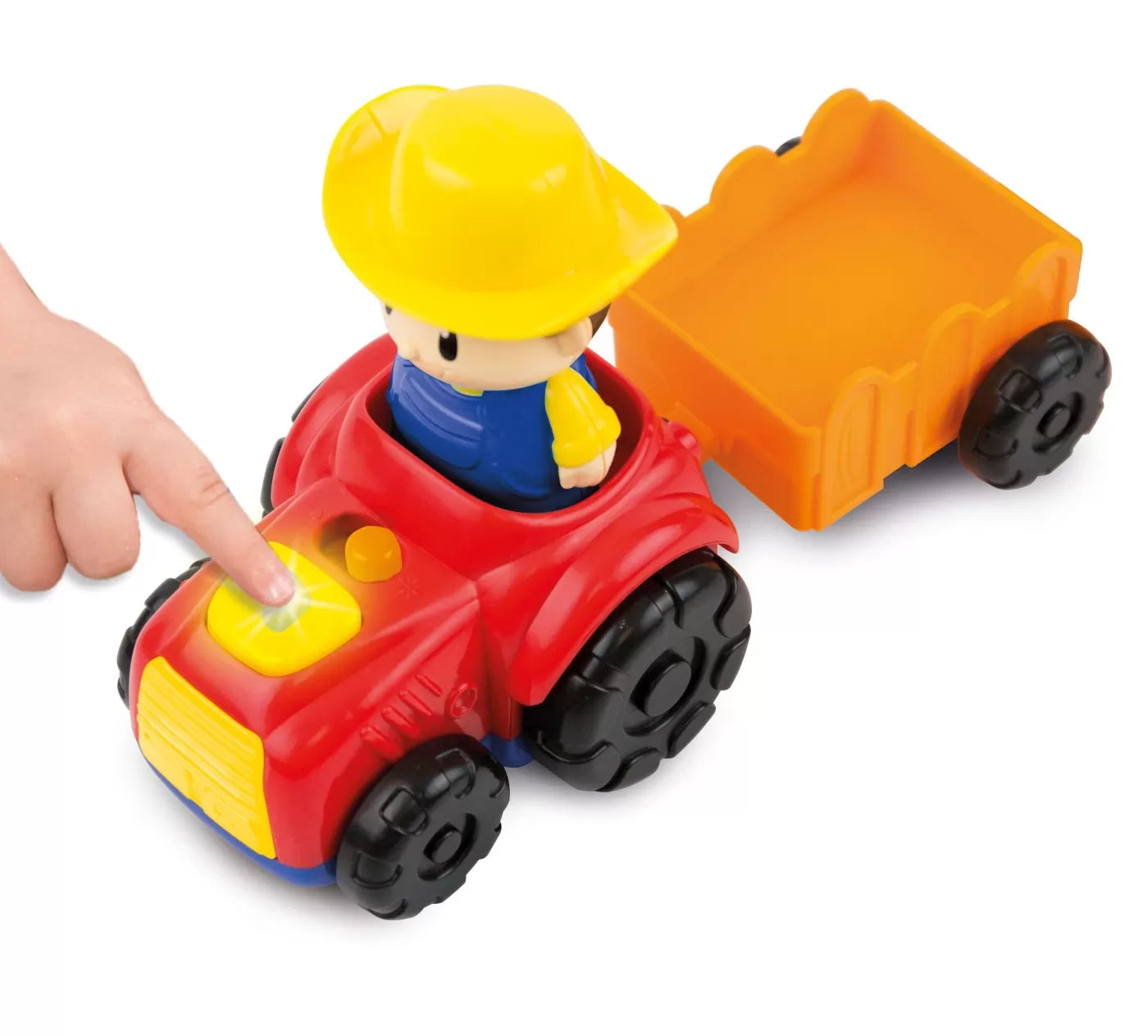 WINFUN TRACTORAS CU REMORCA SI FIGURINA FERMIER, WINFUN