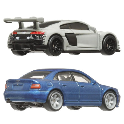 HOT WHEELS PREMIUM SET 2 MASINUTE METALICE AUDI S4 QUATTRO SI AUDI R8 LMS SCARA 1:64, HOT WHEELS - VEHICULE