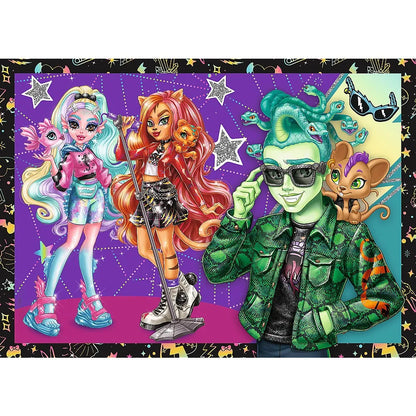 PUZZLE TREFL 4IN1 MONSTER HIGH O ZI ELECTRIZANTA , TREFL 4IN1