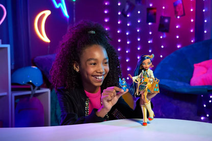 MONSTER HIGH PAPUSA CLEO DENILE CU ANIMALUT SI ACCESORII, MONSTER HIGH
