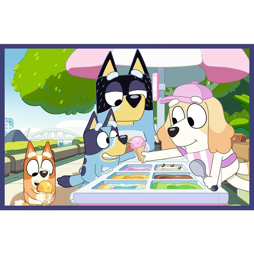 PUZZLE TREFL 2X24 BLUEY DISTRACTIE CU BLUEY, TREFL 2X24