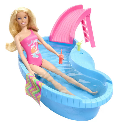 BARBIE SET PAPUSA BARBIE BLONDA SI PISCINA, BARBIE - I CAN BE