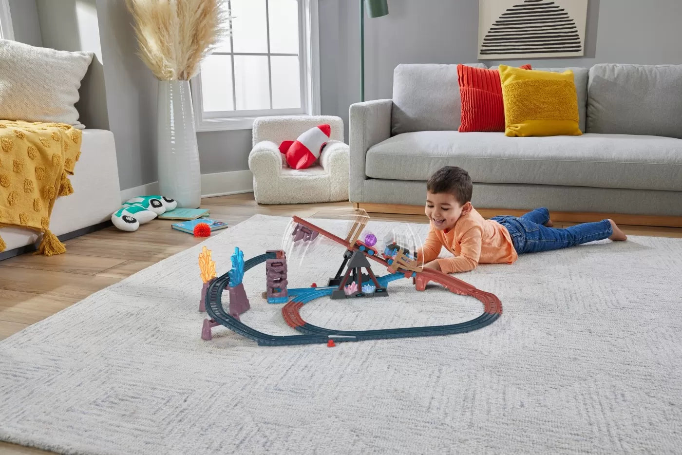 THOMAS SET DE JOACA CRYSTAL CAVES ADVENTURE CU LOCOMOTIVA MOTORIZATA THOMAS, THOMAS - THOMAS