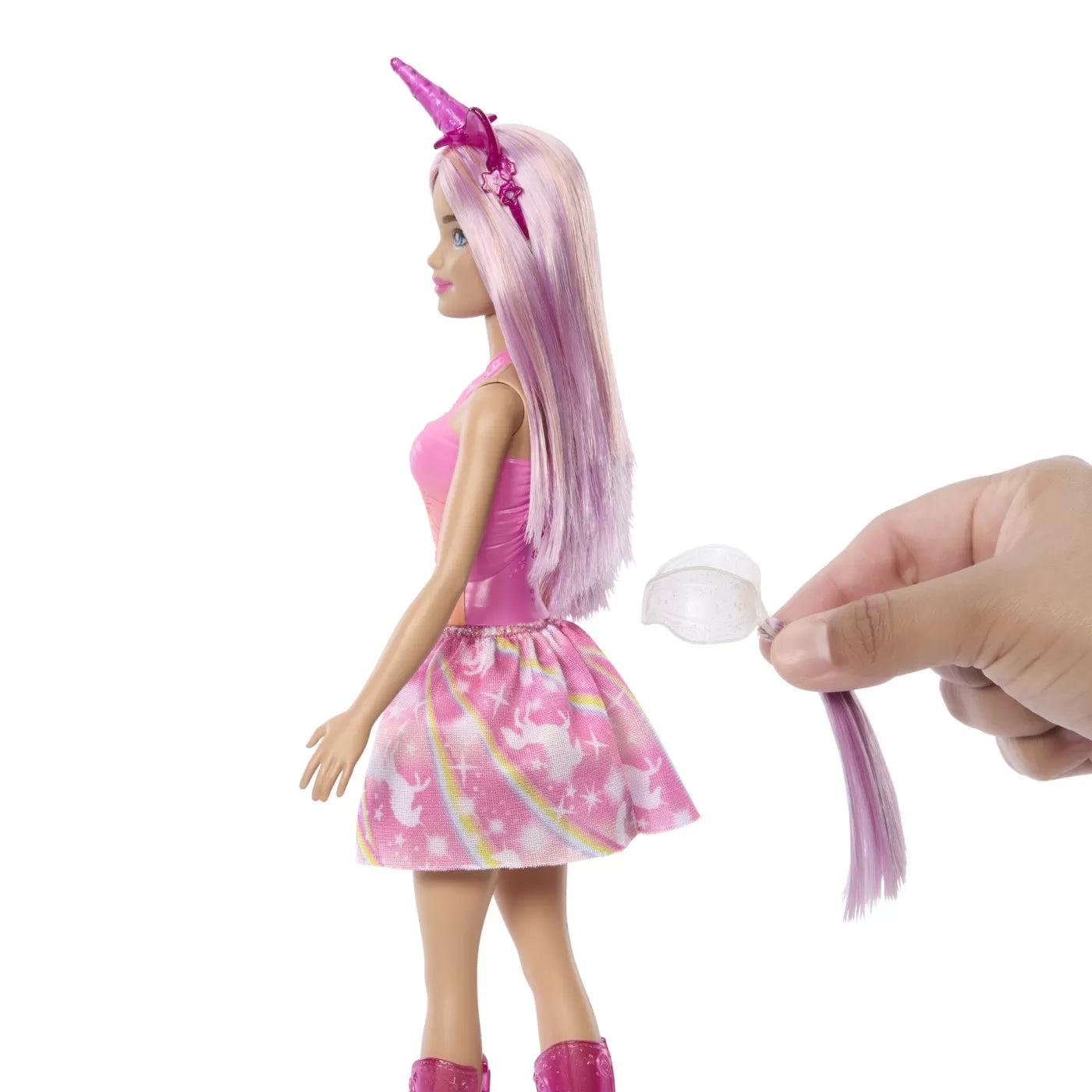 BARBIE PAPUSA BARBIE CU ACCESORII MAGICE DE UNICORN, BARBIE - DREAMTOPIA