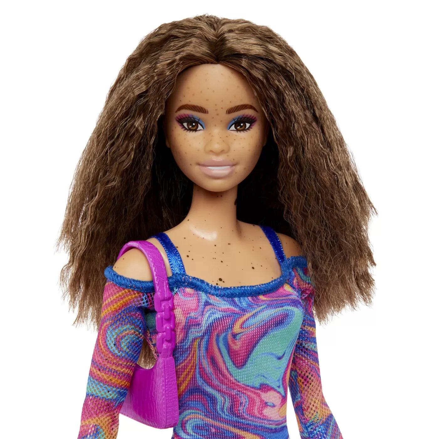 PAPUSA BARBIE FASHIONISTA SATENA CU PISTRUI, BARBIE - FASHIONISTAS